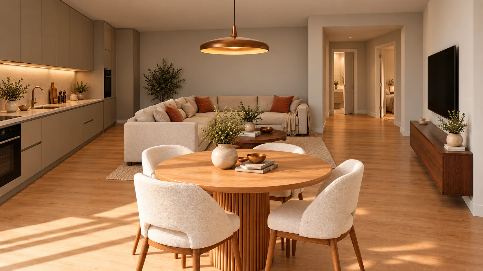 Visualisierung: Wohnen im Penthouse